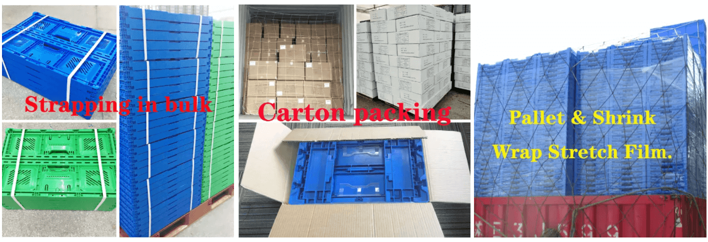 Embalaje y envío de cajas plegables