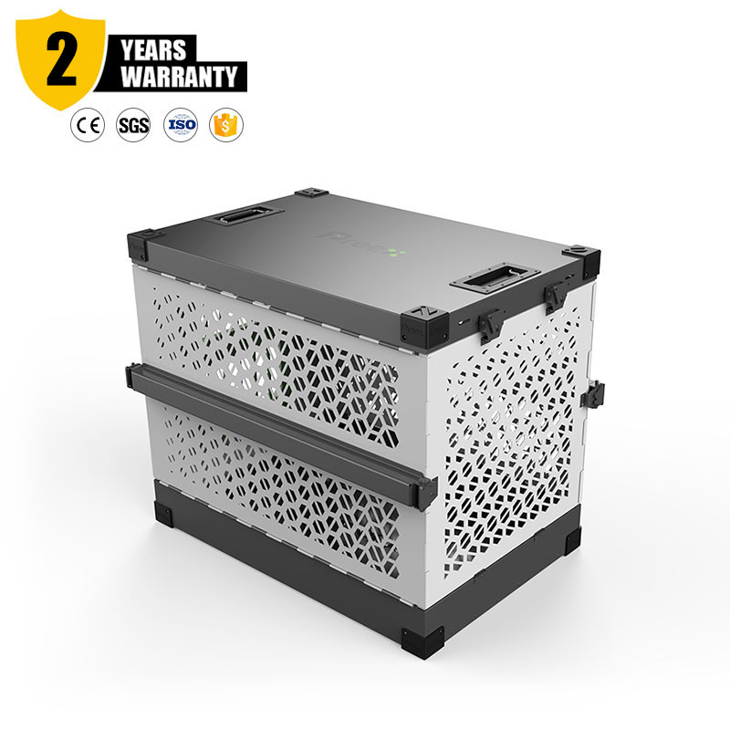 jaula plegable de aluminio para perro