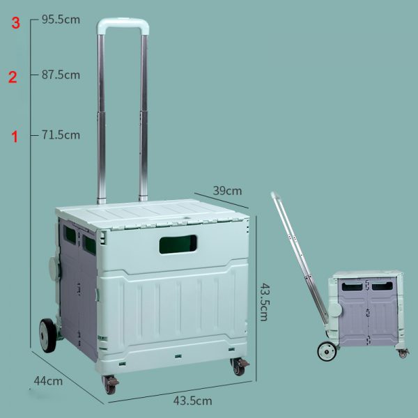 caja rodante con asa
