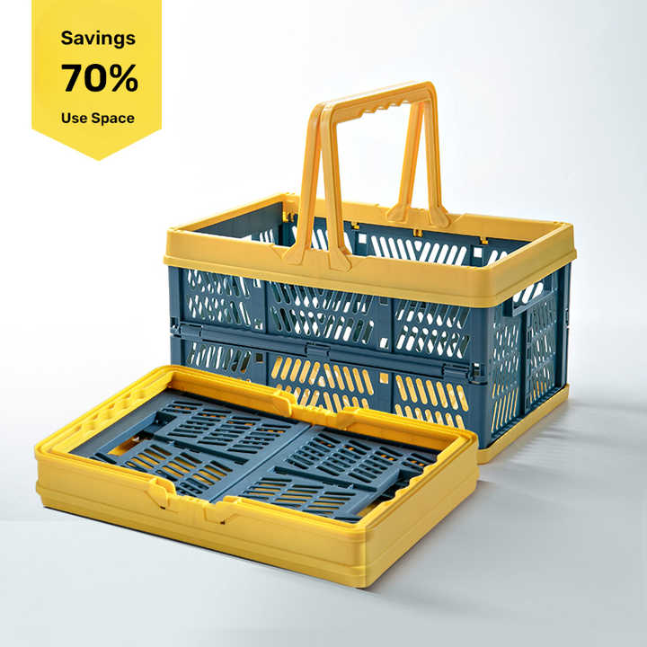 cesta plegable con asa